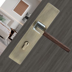 DS-Z300-615 Zinc alloy handle bronze + redwood grain