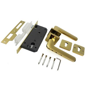 DS-58Q8-36 Gold PVD door handle