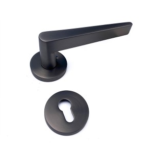 DS-5815-42 Gray and black brushed door handle