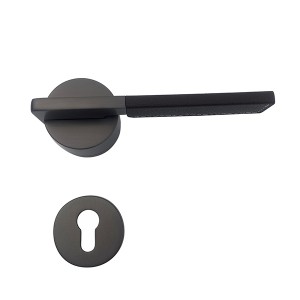 DS-810-620 Gray black brown leather door handle