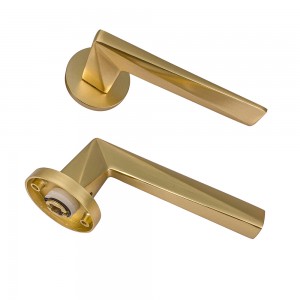 DS-FL25Y Copper brushed square door handle