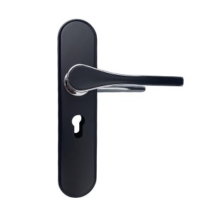 Poignée de porte DS-RT62115-C-YH noir-chrome brillant