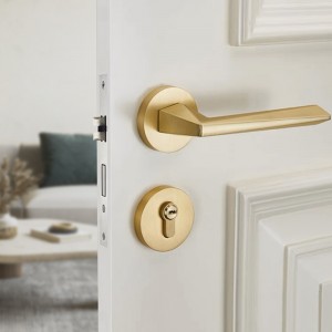 DS-FL25Y Copper brushed square door handle