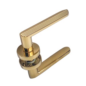 Maçaneta de porta em PVD dourado DS-810-79