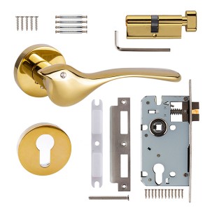 DS-810-76 Gold PVD Bird door handle