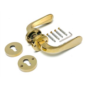 Maçaneta de porta em PVD dourado DS-5815-35