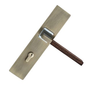 DS-Z300-615 Zinc alloy handle bronze + redwood grain