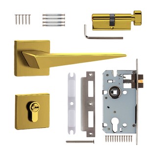 DS-A811-52Guld PVD Guld dörrhandtag