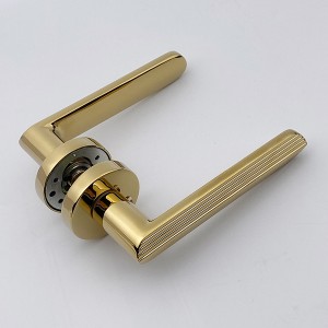 Maçaneta de porta em PVD dourado DS-810-79