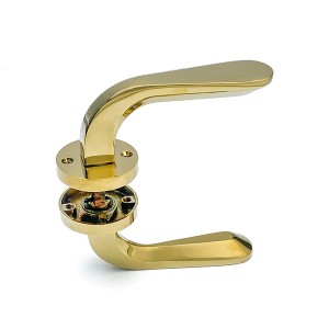 Maçaneta de porta em PVD dourado DS-5815-35